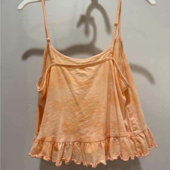 American Eagle Outfitters XS Apricot Ruffle Cami Top - Picture 2 of 3